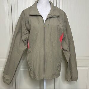 Danskin Lightweight Convertible 2 in 1 Jacket/Vest Beige Pink Size 2X Plus Size